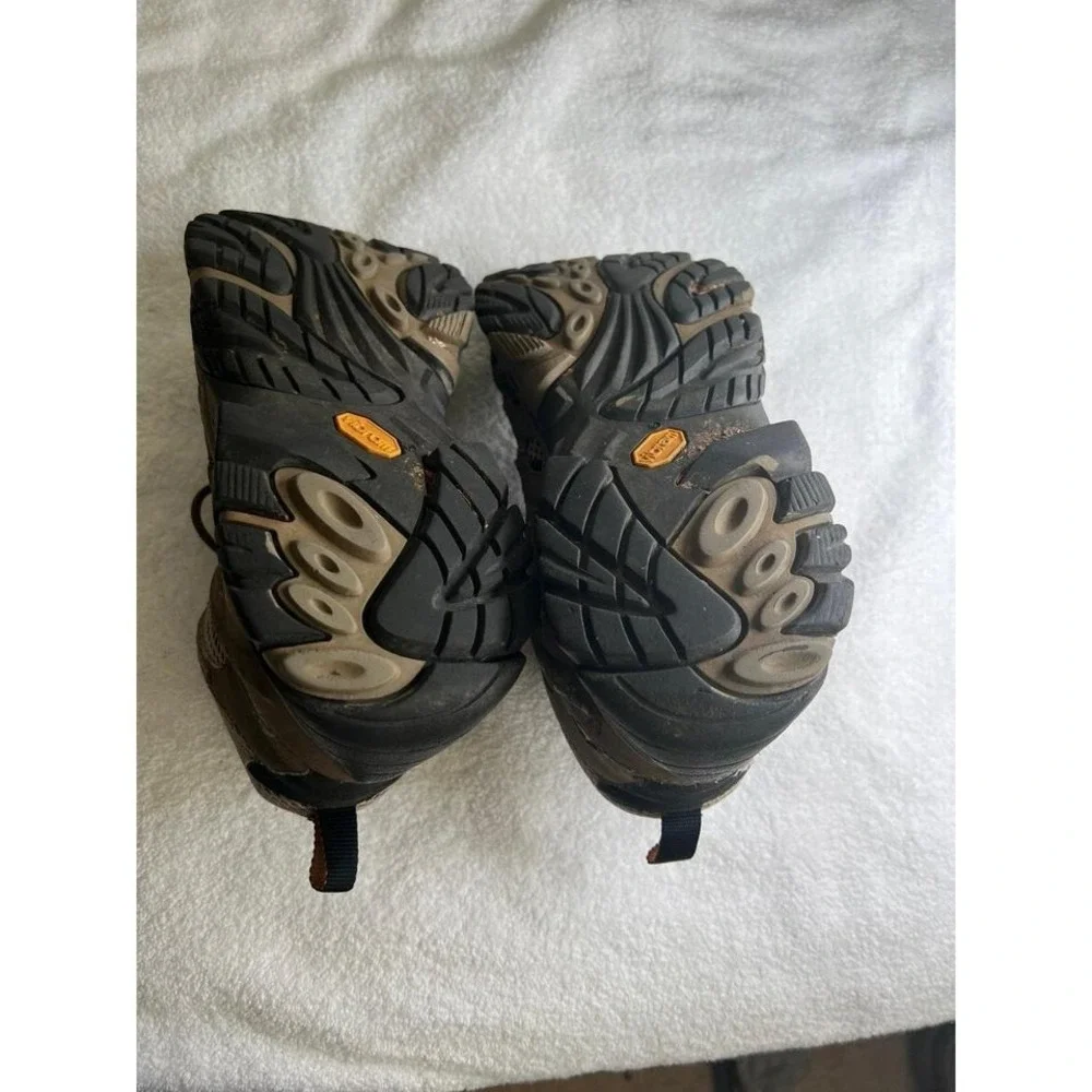 Merrell 10 Moab 2 Mid GORE-TEX Hiking Boots Men's Vibram Waterproof Brown